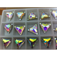 Triangle Ab Color Sewing Stone Beads Buttons